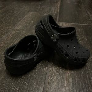 Kids black Crocs
